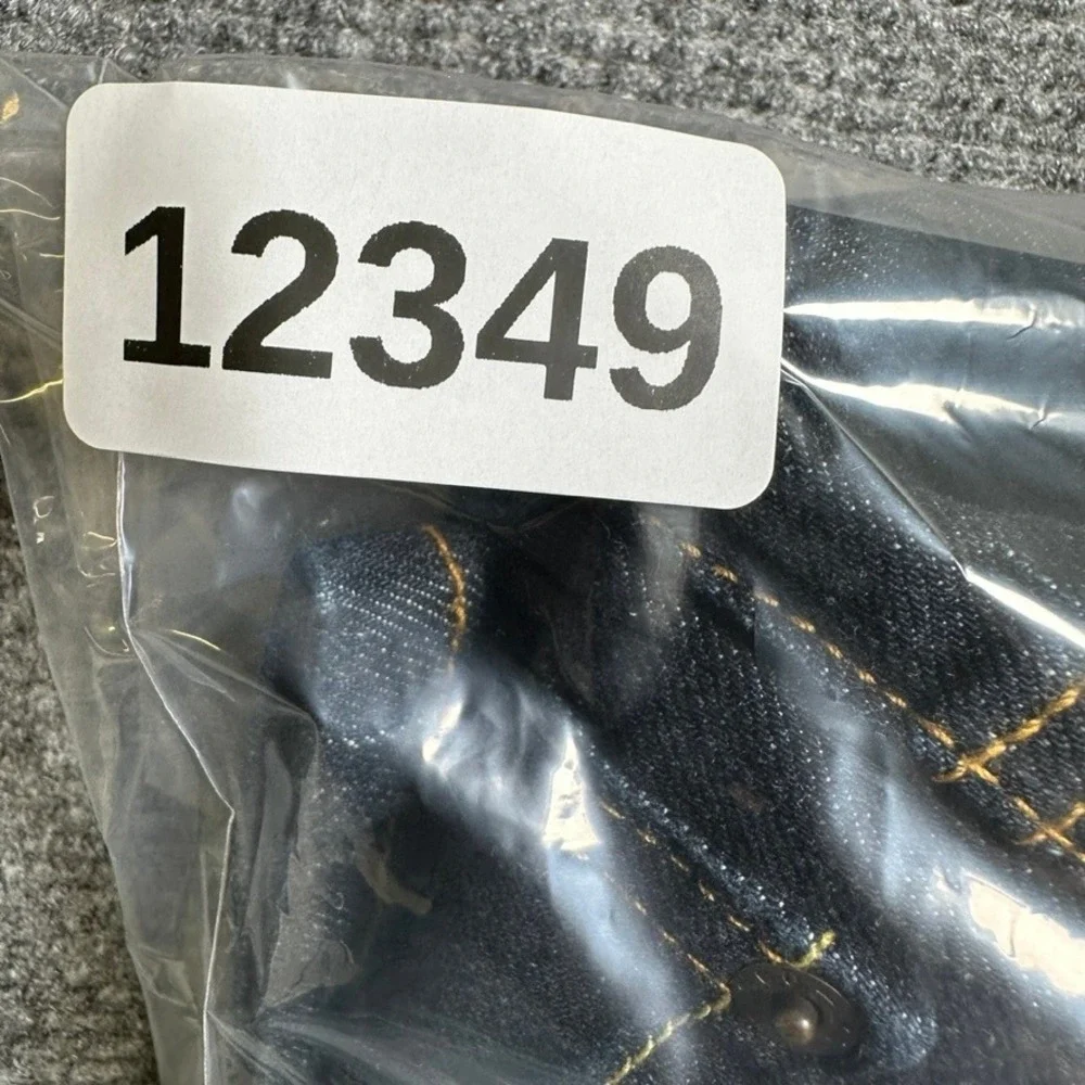 Levi Strauss Mens Dark Wash Indigo Straight Leg Denim Jeans Blue 42x27